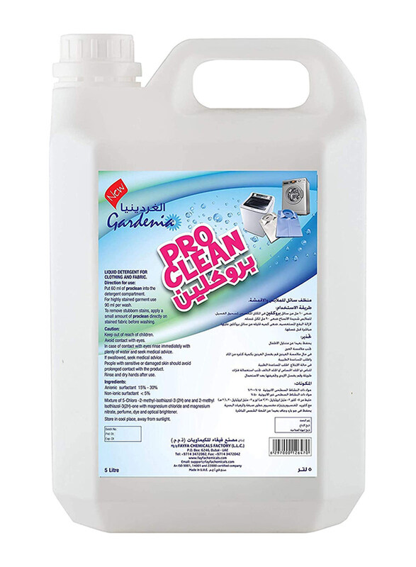 

Gardenia Proclean Liquid Laundry Detergent, 5 Litres
