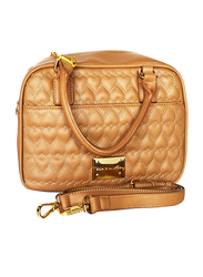Paris Hilton Handbag with Shoulder Strap for Women, A21007-PH, Light Brown