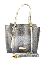Paris Hilton Handbag with Shoulder Strap for Women, N30197-PH, Dark Grey