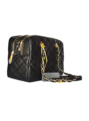 Paris Hilton Handbag with Shoulder Strap for Women, B29560-PH, Black