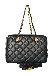 Paris Hilton Handbag with Shoulder Strap for Women, B29560-PH, Black