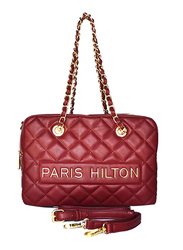 Paris Hilton Handbag with Shoulder Strap for Women, B29560-PH, Red