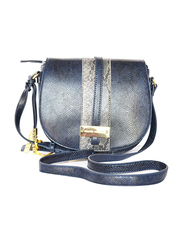 Paris Hilton Handbag with Shoulder Strap for Women, N30196-PH, Dark Blue