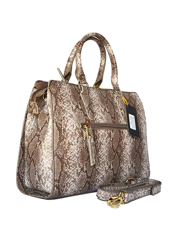 Paris Hilton Zipper Pocket Magnetic PU Leather Handbag with Shoulder Strap for Women. A21016-PH, Light Pink