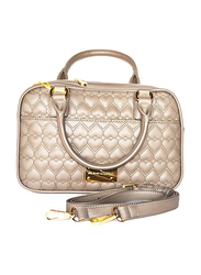 Paris Hilton Handbag with Shoulder Strap for Women, A21007-PH, Grey