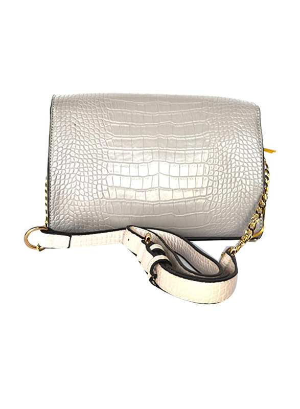 Paris Hilton Handbag with Shoulder Strap for Women, J30631-PH, Grey