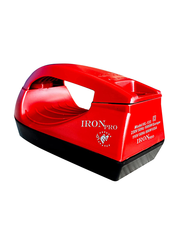IronPro Handheld Steam Iron, 2400W, Red