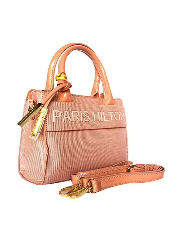 Paris Hilton Handbag with Shoulder Strap for Women, A21014-PH, Pink