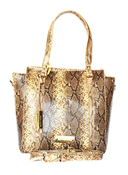 Paris Hilton Handbag with Shoulder Strap for Women, N30197-PH, Beige