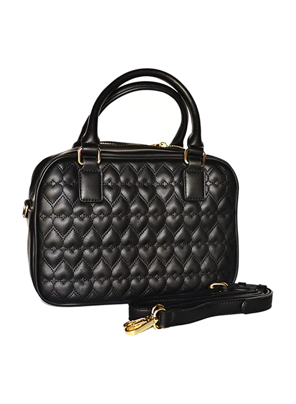 Paris Hilton Handbag with Shoulder Strap for Women, A21007-PH, Black