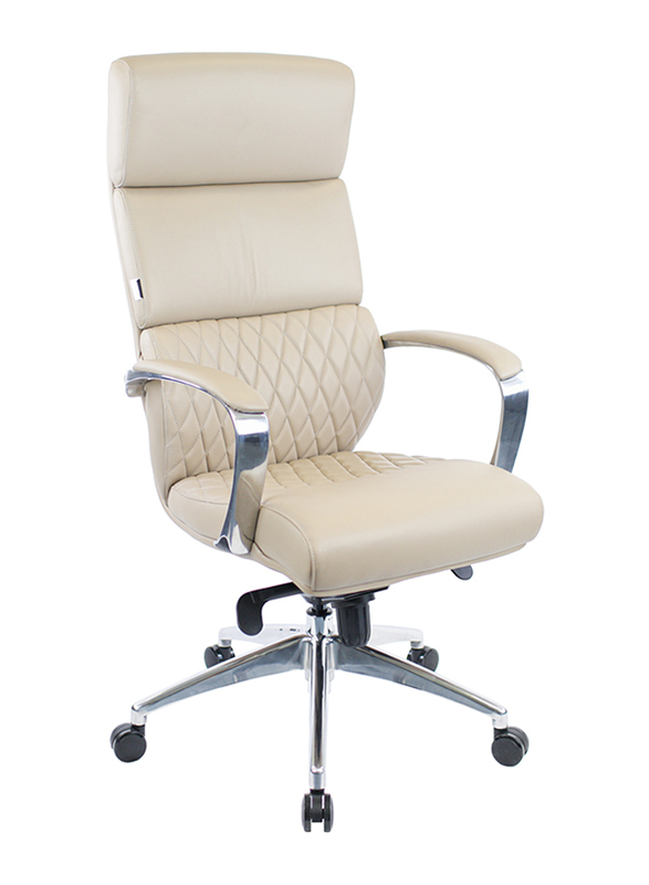 Breedge President Leather Office Chair, Beige