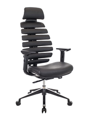 Breedge Ergo Leather Office Chair, Black