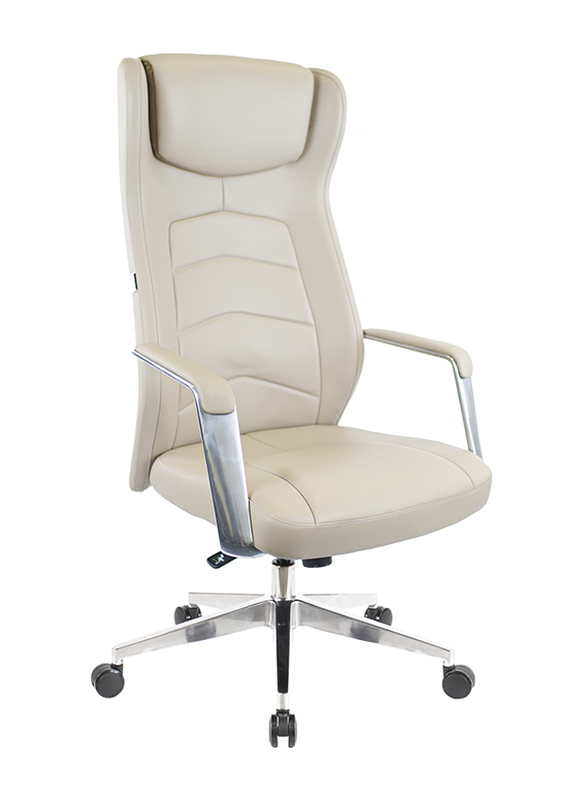 Breedge Parlament Leather Office Chair, Beige