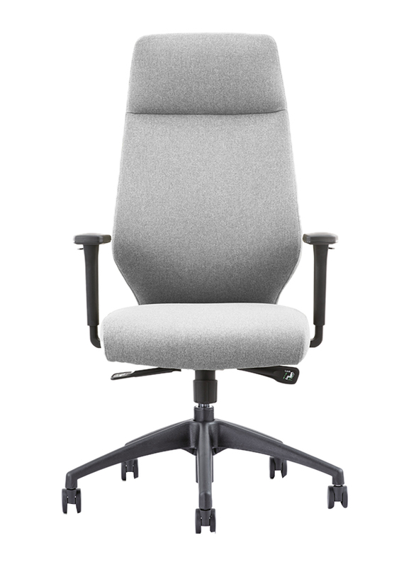 Breedge Boston Fabric Office Chair, Grey