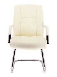 Breedge Kent PU Visitor Office Chair, White