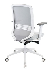 Breedge Milan Mesh Office Chair, Grey