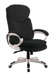 Breedge Boss Fabric Executive Office Chair, Black