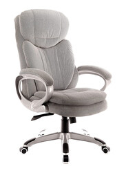 Breedge Boss Fabric Executive Office Chair, Grey