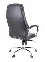 Breedge Kron Leather Executive Office Chair, Black