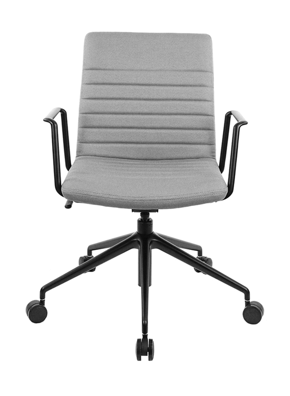 Breedge Dallas Fabric Office Chair, Grey