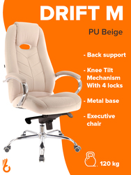 Breedge Drift MPU Executive Office Chair, Beige