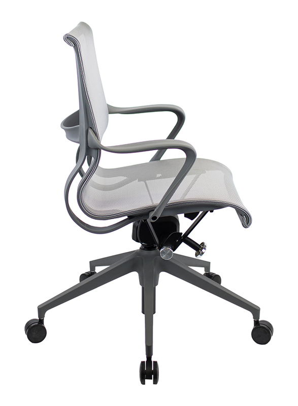 Breedge Chicago Mesh Office Chair, Grey