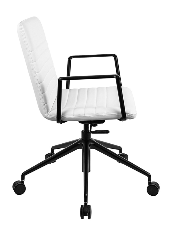 Breedge Dallas PU Office Chair, White