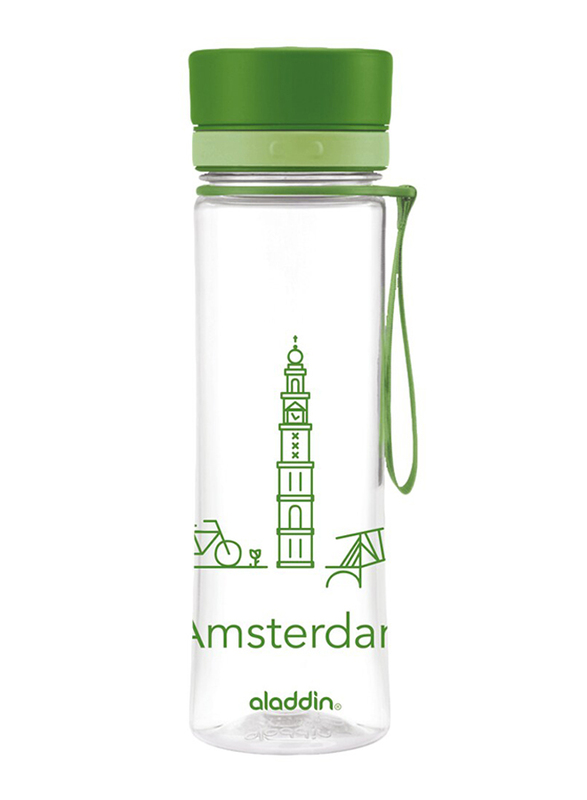 Aladdin 0.6 Ltr Aveo City Series Amsterdam Water Bottle, Green