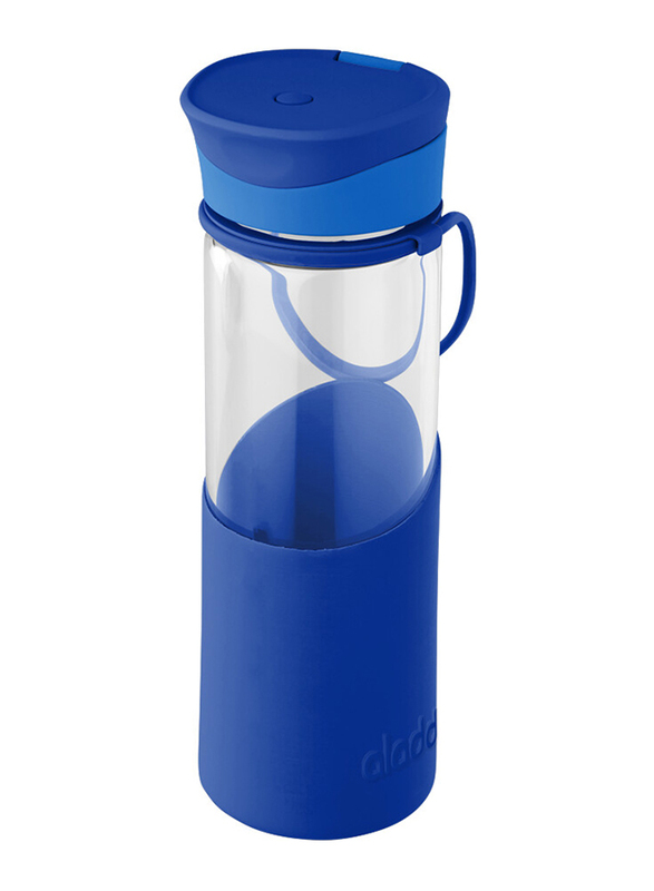 

Aladdin 0.55 Ltr Enjoy Glass Water Bottle, Blue