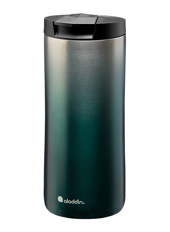 Aladdin 0.35 Ltr Urban Thermavac Stainless Steel Travel Mug, Gradient Green