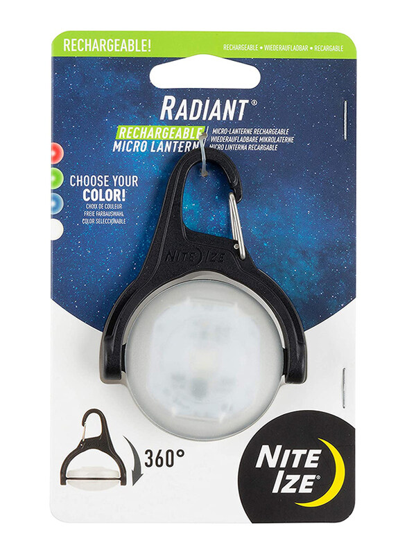 

Nite Ize Radiant Rechargeable Disc-O Select Micro Lantern, MLTLR-07S-R6, Clear