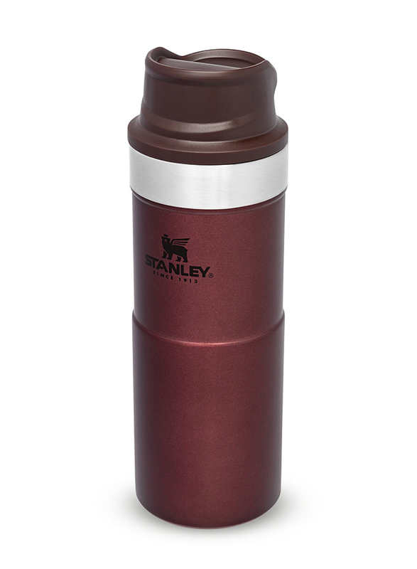 Stanley 0.35 Ltr Trigger Action Stainless Steel Travel Mug, Wine