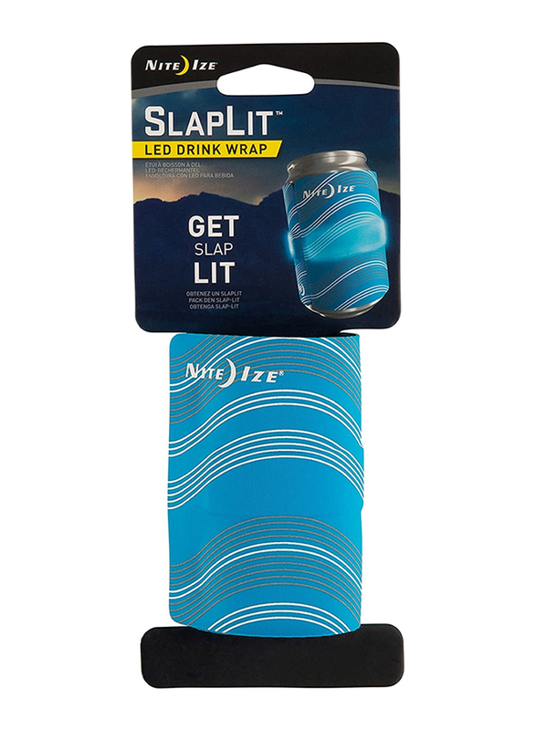 Nite Ize Slap Lit Led Drink Wrap, SLDW-03-R3, Blue