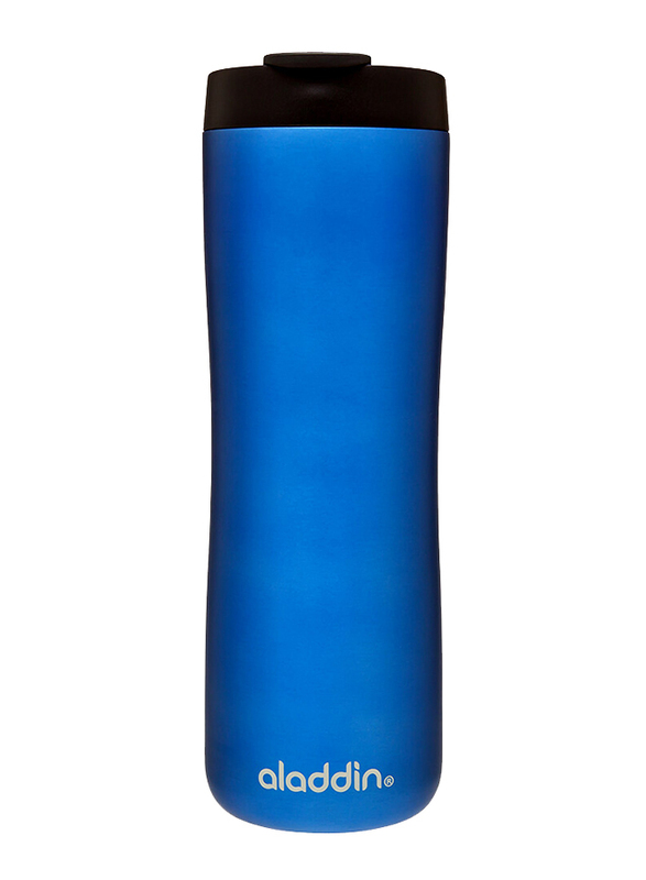 Aladdin 0.47 Ltr Stainless Steel Leak-Lock Thermavac Double Wall Vacuum Insulated Mug, Blue