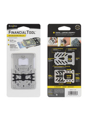 Nite Ize Financial Tool RFID Blocking Wallet, Stainless