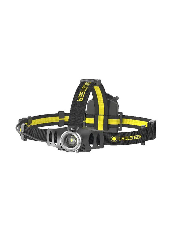 Ledlenser IH6R Rechargeable Head Lamp with C LED, Black/Yellow