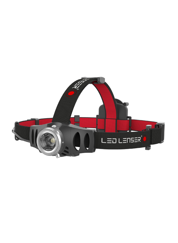 Ledlenser H6R Head Lamp with C-LED & 3x AAA Ni-MH Batteries, Black/Red