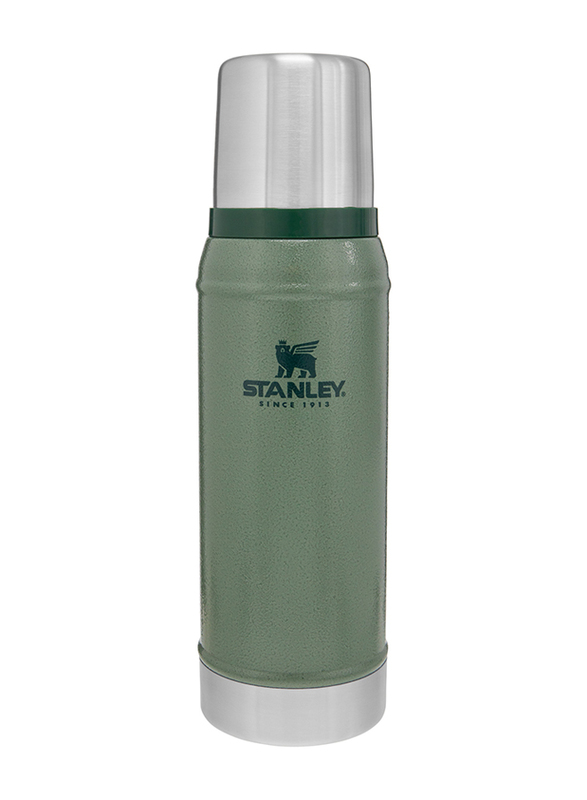 Stanley 0.75 Ltr Classic Legendary Stainless Steel Thermos, Hammertone Green
