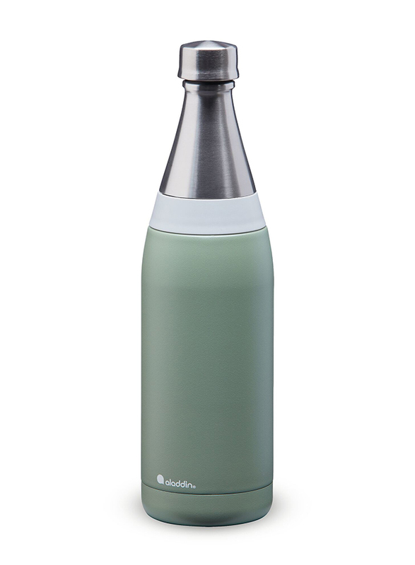 Aladdin 0.6 Ltr Fresco Thermavac Stainless Steel Water Bottle, Sage Green