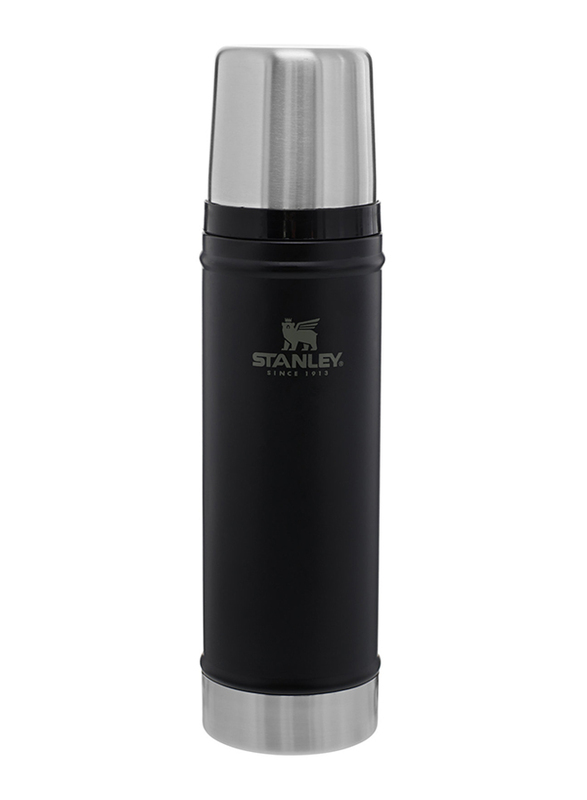 Stanley 0.47 Ltr Classic Legendary Stainless Steel Thermos, Matte Black