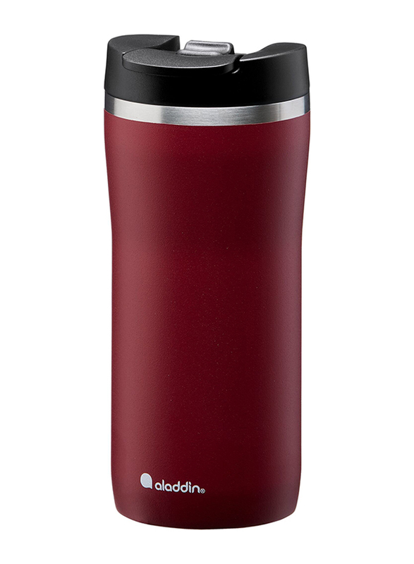 Aladdin 0.25 Ltr Barista Café Thermavac Stainless Steel Flask, Burgandy Red