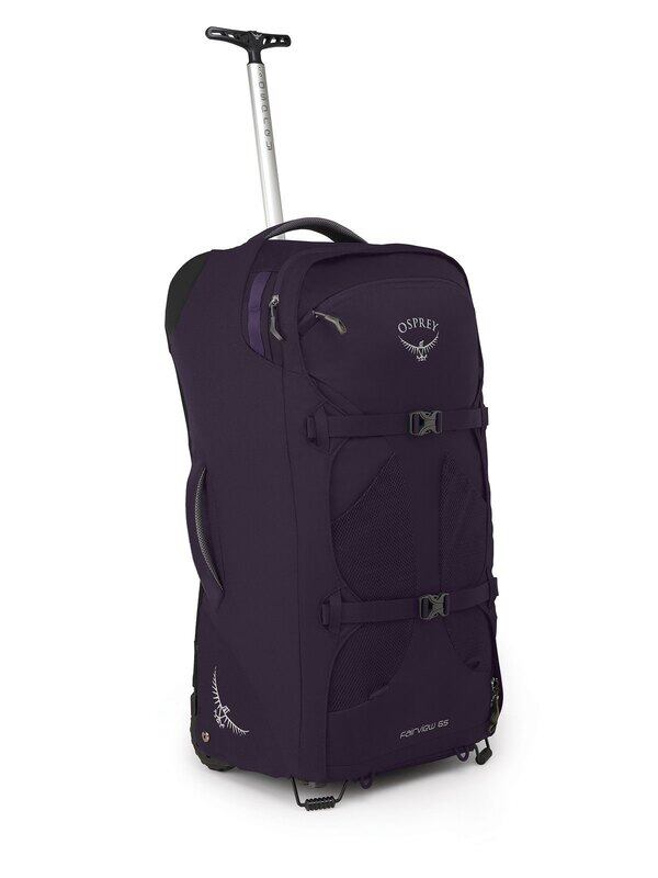 

Osprey Fairview 65 Wheeled Travel Backpack Bag for Women, Purple