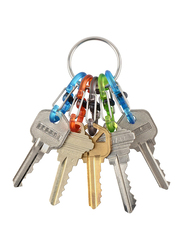 Nite IZE Keyring Locker S-Biner Plastic Key Chain, 6 Pieces, Multicolour
