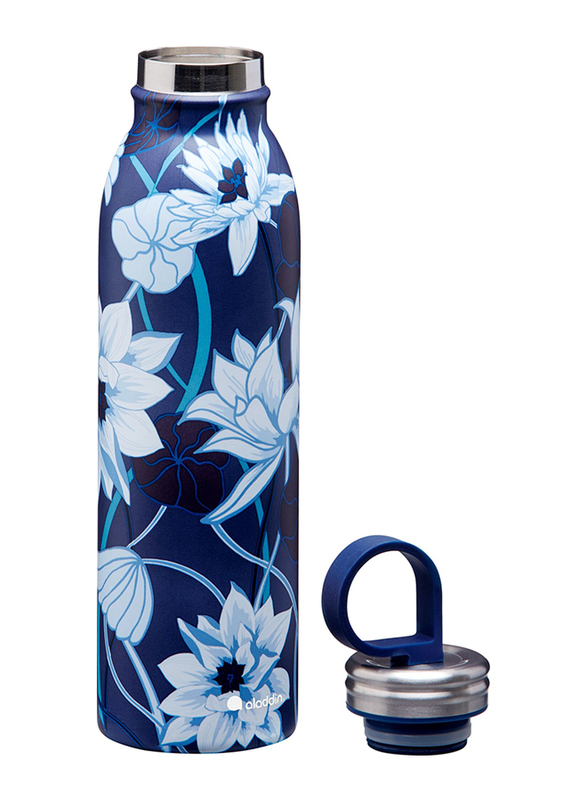 Aladdin 0.55 Ltr Chilled Thermavac Stainless Steel Water Bottle, Lotus Navy