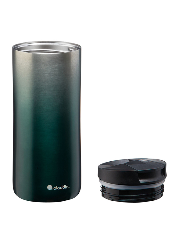 Aladdin 0.35 Ltr Urban Thermavac Stainless Steel Travel Mug, Gradient Green