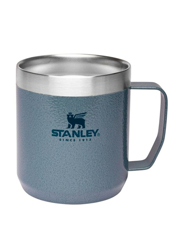 Stanley 0.35 Ltr Classic Legendary Stainless Steel Camp Mug, Hammertone Ice
