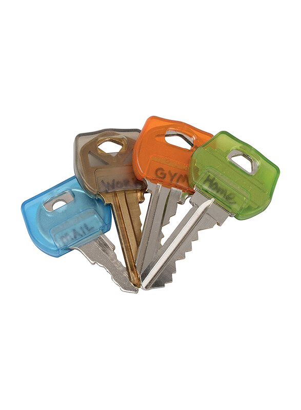 Nite IZE IdentiKey Key Chain Covers, 4 Pieces, Multicolour