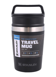 Stanley 0.23 Ltr Adventure Shortstack Stainless Steel Travel Mug, Matte Black