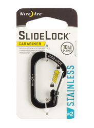 Nite Ize 10 Lbs Slide Lock Stainless Steel Carabiner, Black