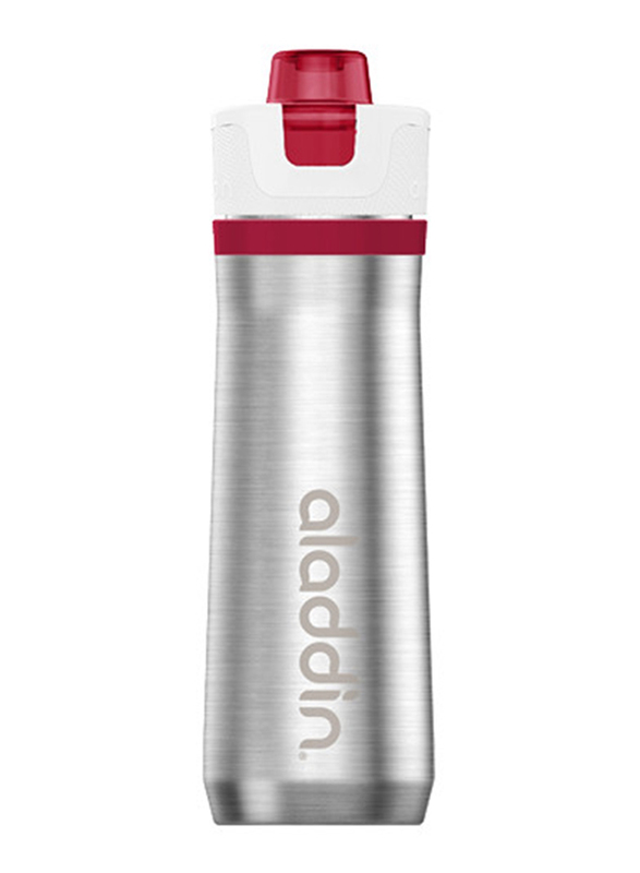 Aladdin 0.6 Ltr Stainless Steel Active Hydration Thermavac Water Bottle, Red